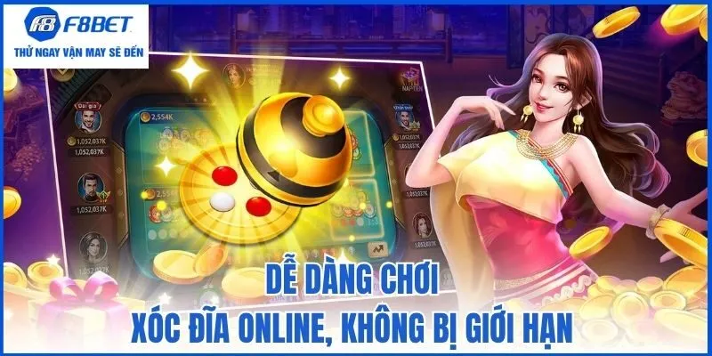 Dễ dàng chơi xóc đĩa online, không bị giới hạn
