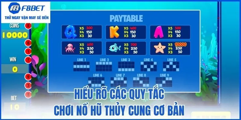 Hiểu rõ các quy tắc chơi nổ hũ Thủy Cung cơ bản