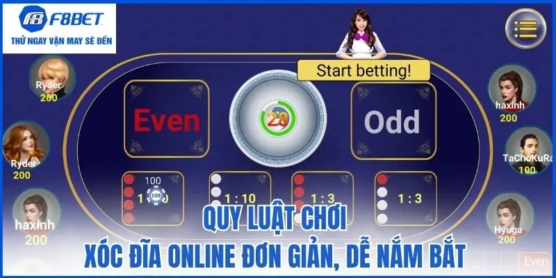 Quy luật chơi xóc đĩa online đơn giản, dễ nắm bắt