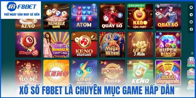 Xổ số F8bet là chuyên mục game hấp dẫn